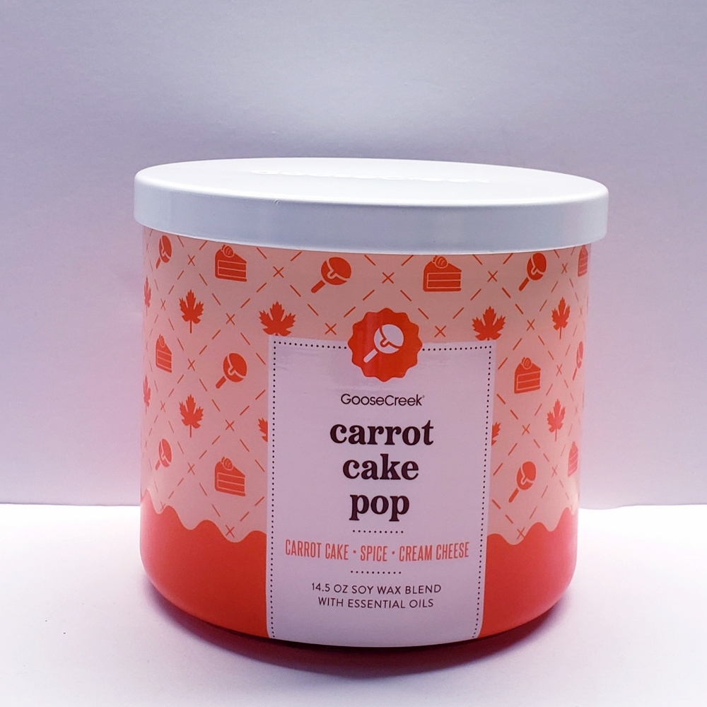 Goose Creek CARROT CAKE POP Large 3-Wick Scented Candle, 14.5 oz